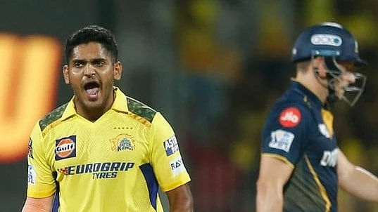 India vs Zimbabwe 4th t20i, tushar deshpande, ap photo