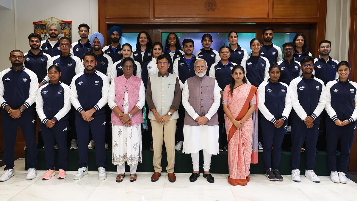 Prime Minister Narendra Modi met with Indian athletes bound for the Paris Olympics. - X/@narendramodi