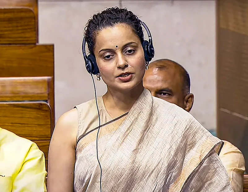 Kangana Ranaut during her speech in Lok Sabha |