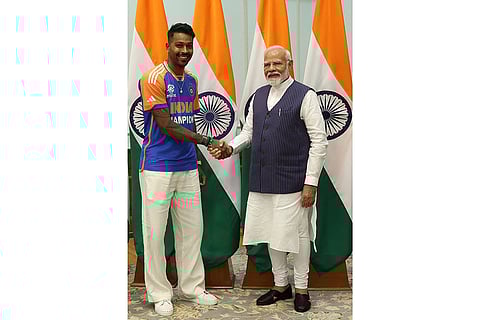 Indian Cricket team meets PM