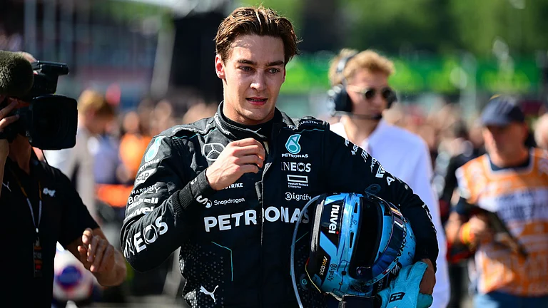 Russell was disqualified following his victory in Spa - null