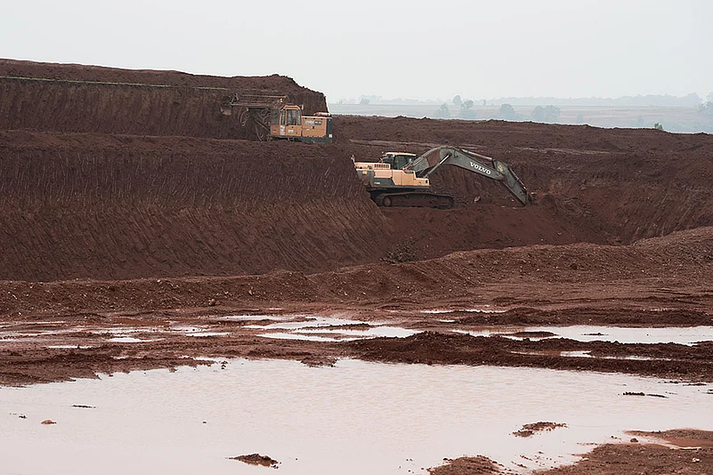 Bauxite mine in Gumla, Jharkhand