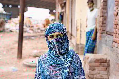 Regina Khatoon lives in a one-room house on the banks of the Yamuna River