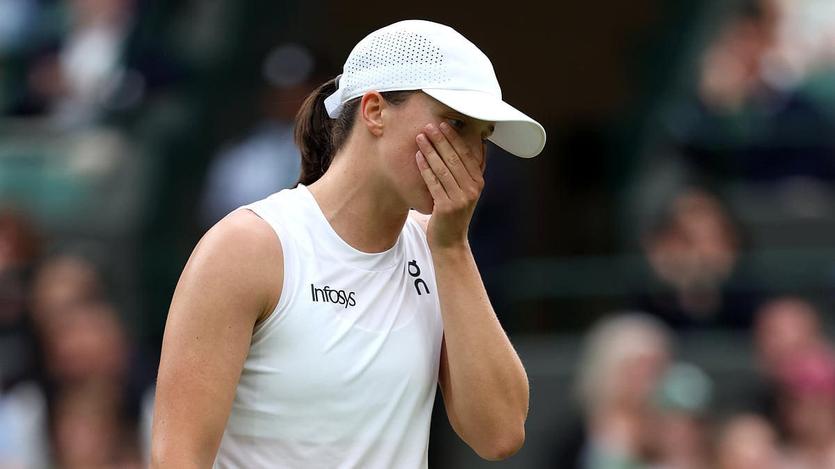 Iga Swiatek suffered a surprise third-round elimination at Wimbledon.