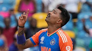 AP/Ramon Espinosa : Hardik Pandya.