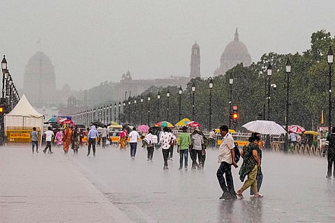 Weather: Monsoon rains in Delhi