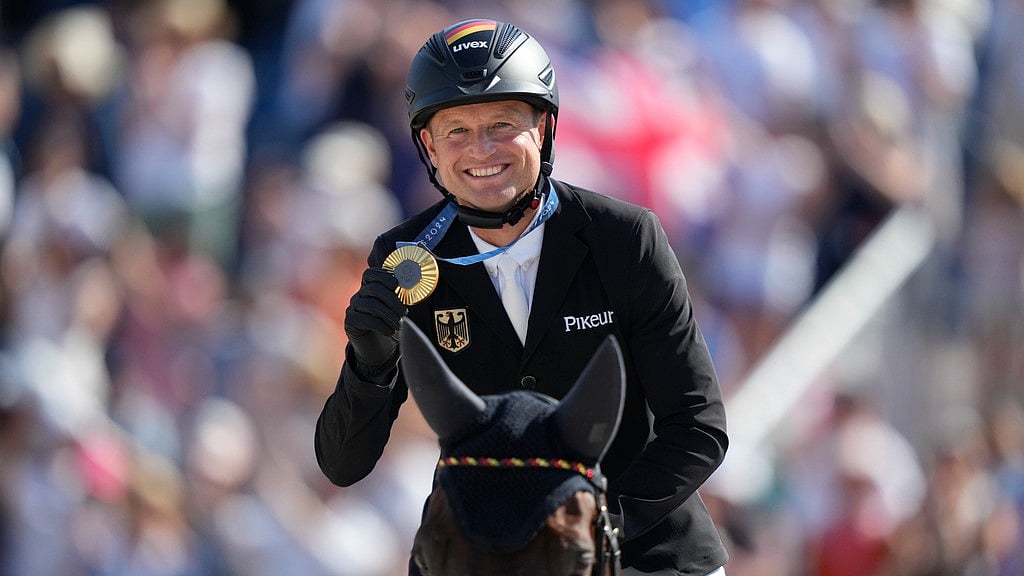 Michael Jung, Equestrian. Paris Olympic Games 2024, AP Photo
