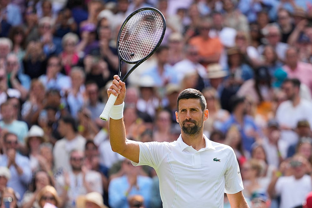 | Photo: AP/Kirsty Wigglesworth : Wimbledon 2024: Novak Djokovic vs Jacob Fearnley