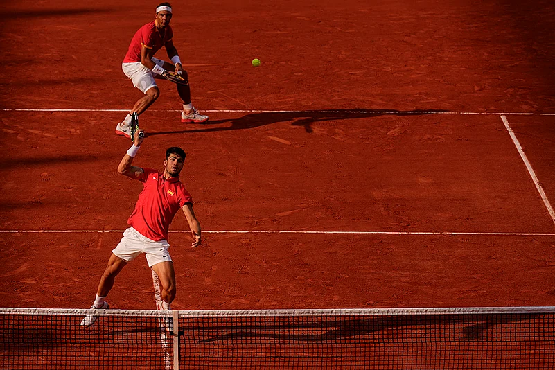 Tennis At Paris Olympics_Rafael Nadal and Carlos Alcaraz vs Tallon Griekspoor and Wesley Koolhof_7