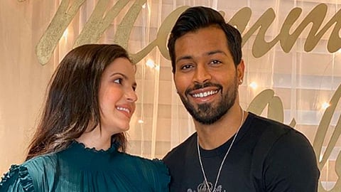 Natasa Stankovic and Hardik Pandya