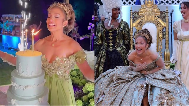 Watch: Jennifer Lopez Throws A 'Bridgerton' Themed Birthday Party As She Turns 55