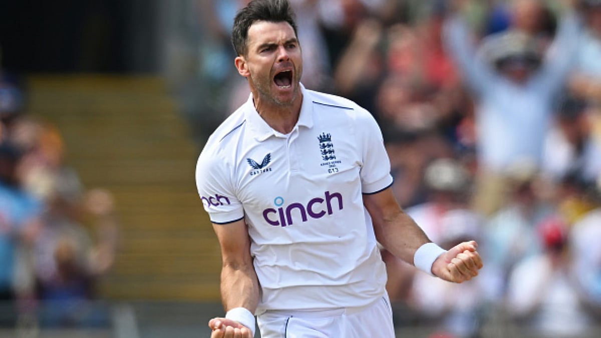 England's veteran pace bowler James Anderson. - X/CricCrazyJohns