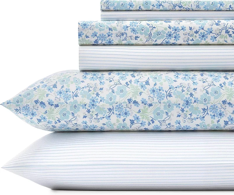 Laura Ashley Home 6-Piece Percale Weave Sheet Set