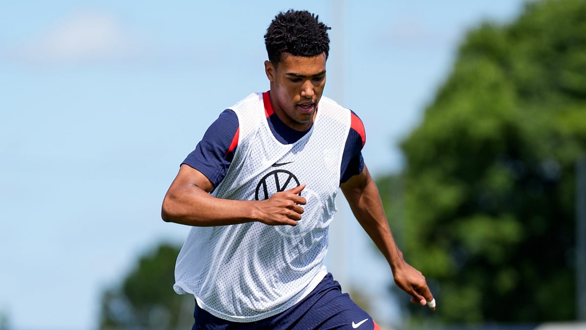 Caleb Wiley in training ahead of the Olympics