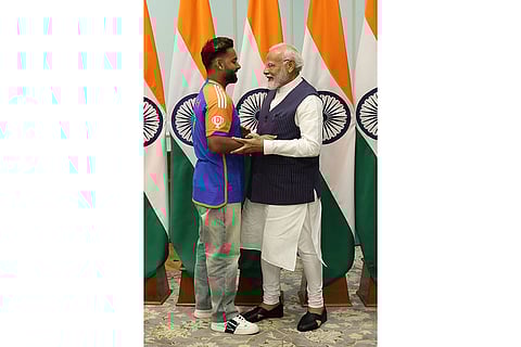 Indian Cricket team meets PM