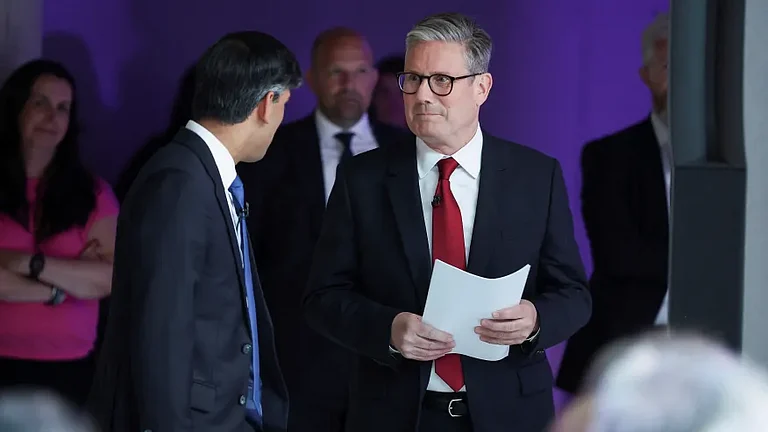 Labour Party leader Kier Starmer with his Conservative counterpart Rishi Sunak | - AP