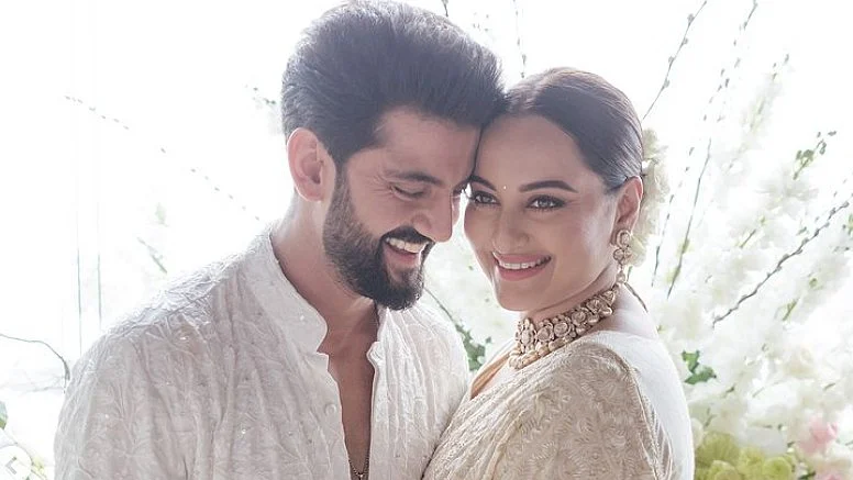 Sonakshi Sinha and Zaheer Iqbal at their Civil Wedding