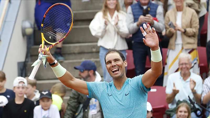 Rafael Nadal Swedish Open 2024 AP Photo