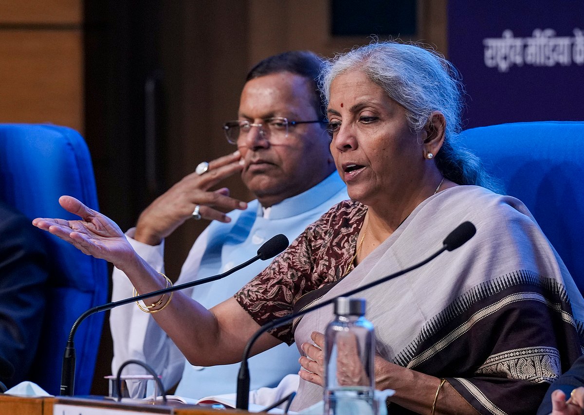 PTI : Union Finance Minister Nirmala Sitharaman addresses a post-Budget press conference