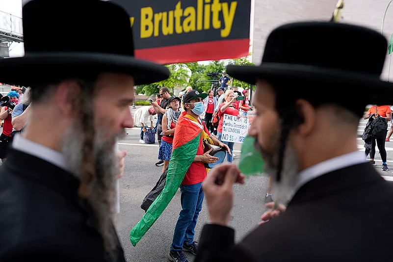 Protest against Israeli Prime Minister Benjamin Netanyahu in Washington_10