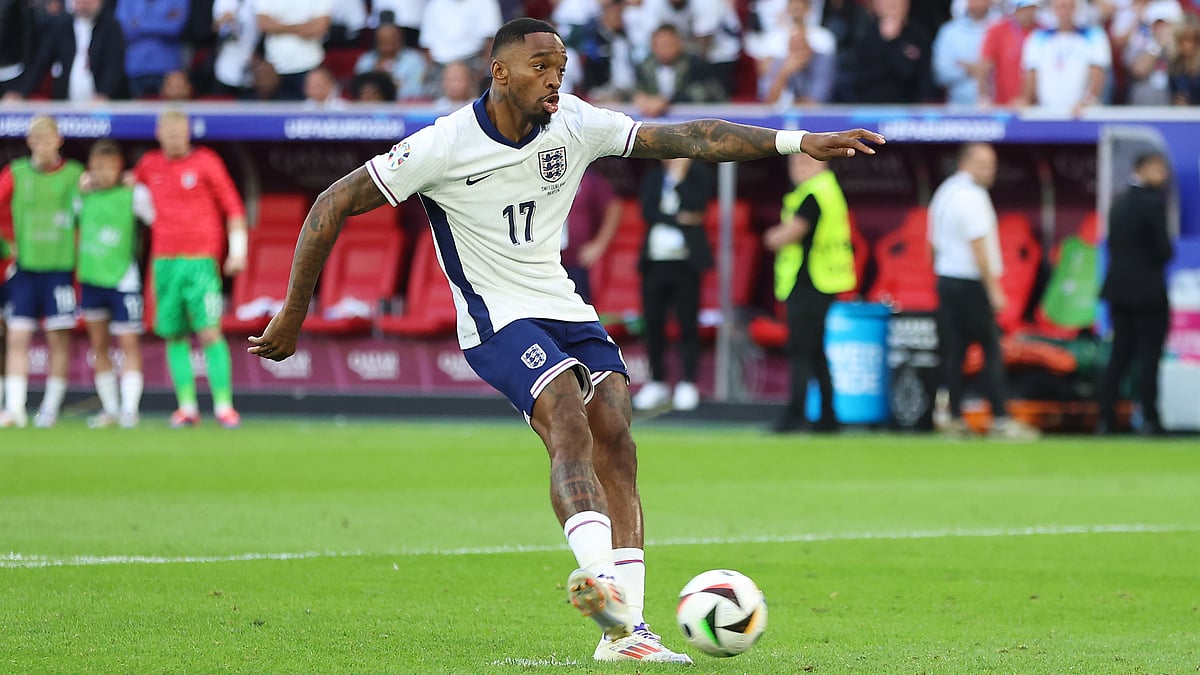 Ivan Toney never looked at the ball as he converted in England's shoot-out win over Switzerland