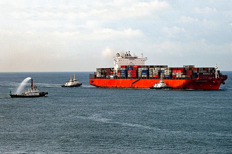 First mothership docks at Keralas Vizhinjam port