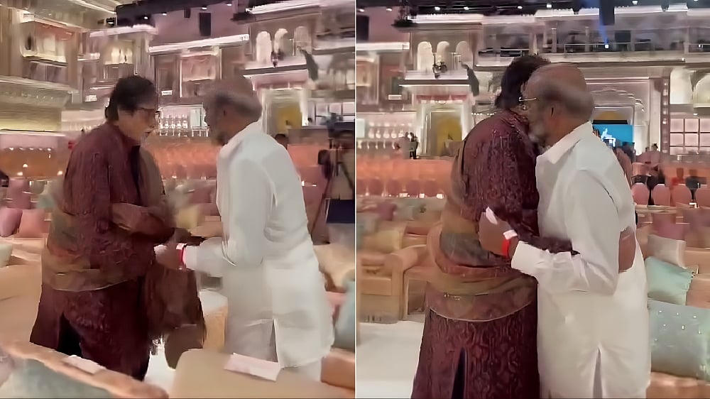 Instagram : Amitabh Bachchan and Rajinikanth at Anant Ambani-Radhika Merchant's wedding