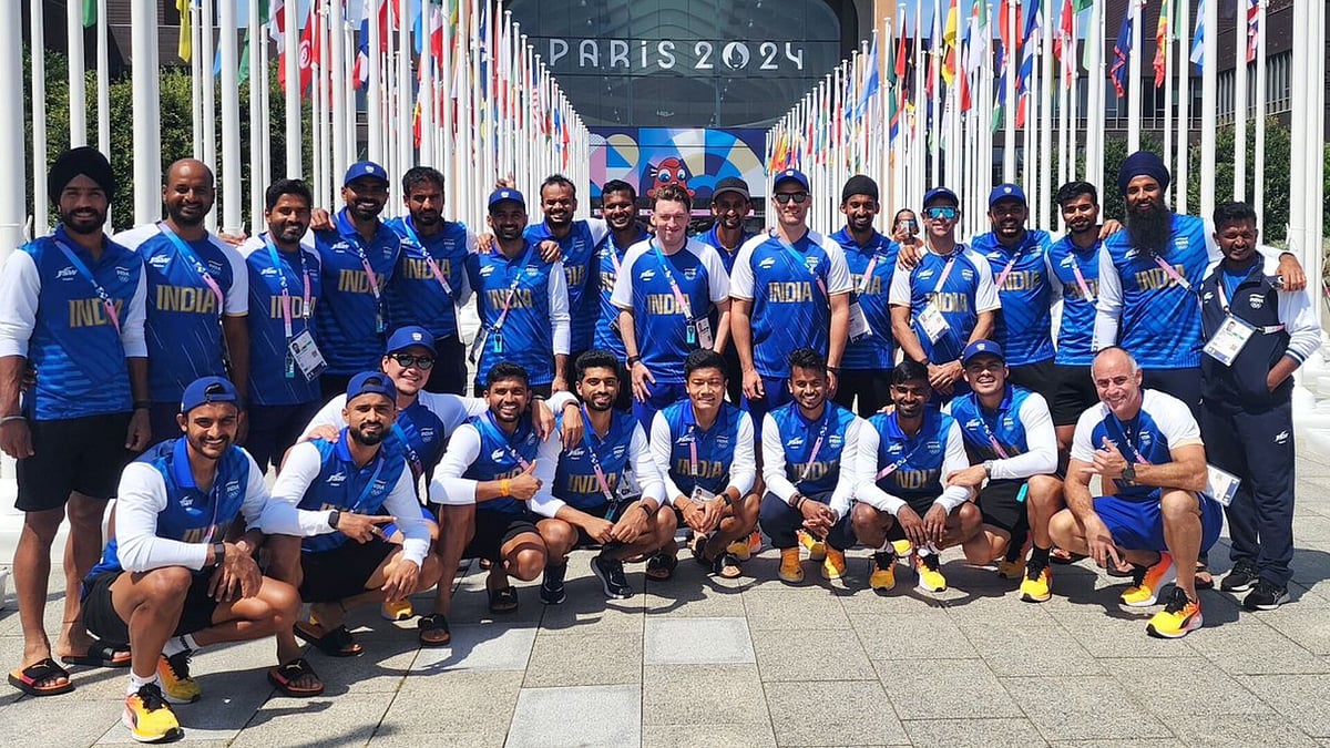 The Paris-bound Men's Hockey Team. - X/HockeyIndia