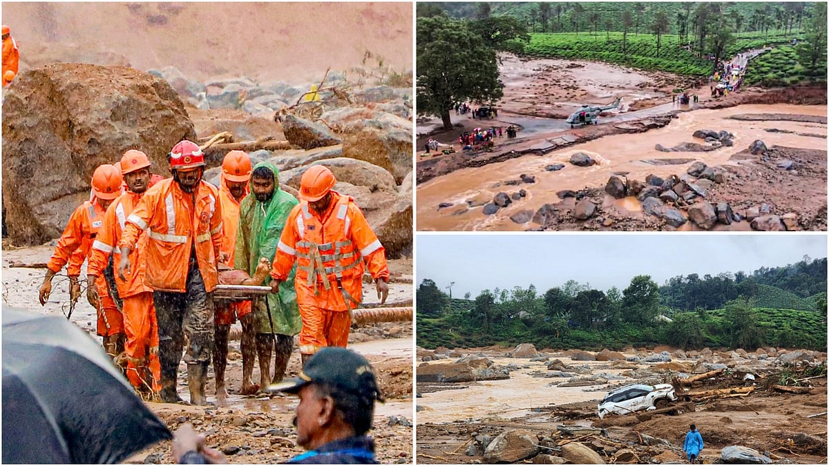Visuals from the massive landslides that struck Wayanad | 
