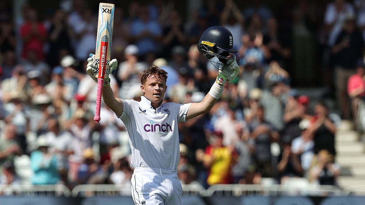 Ollie Pope in action in last week's second Test