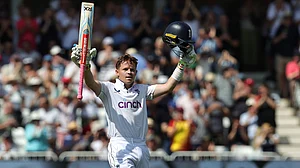 Ollie Pope in action in last week's second Test