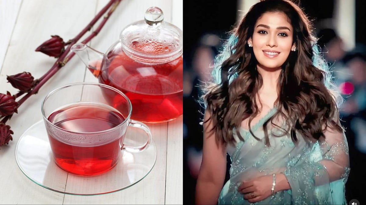 Facebook : Hibiscus flower tea, Nayanthara