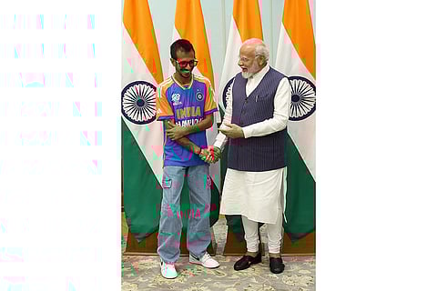 Indian Cricket team meets PM