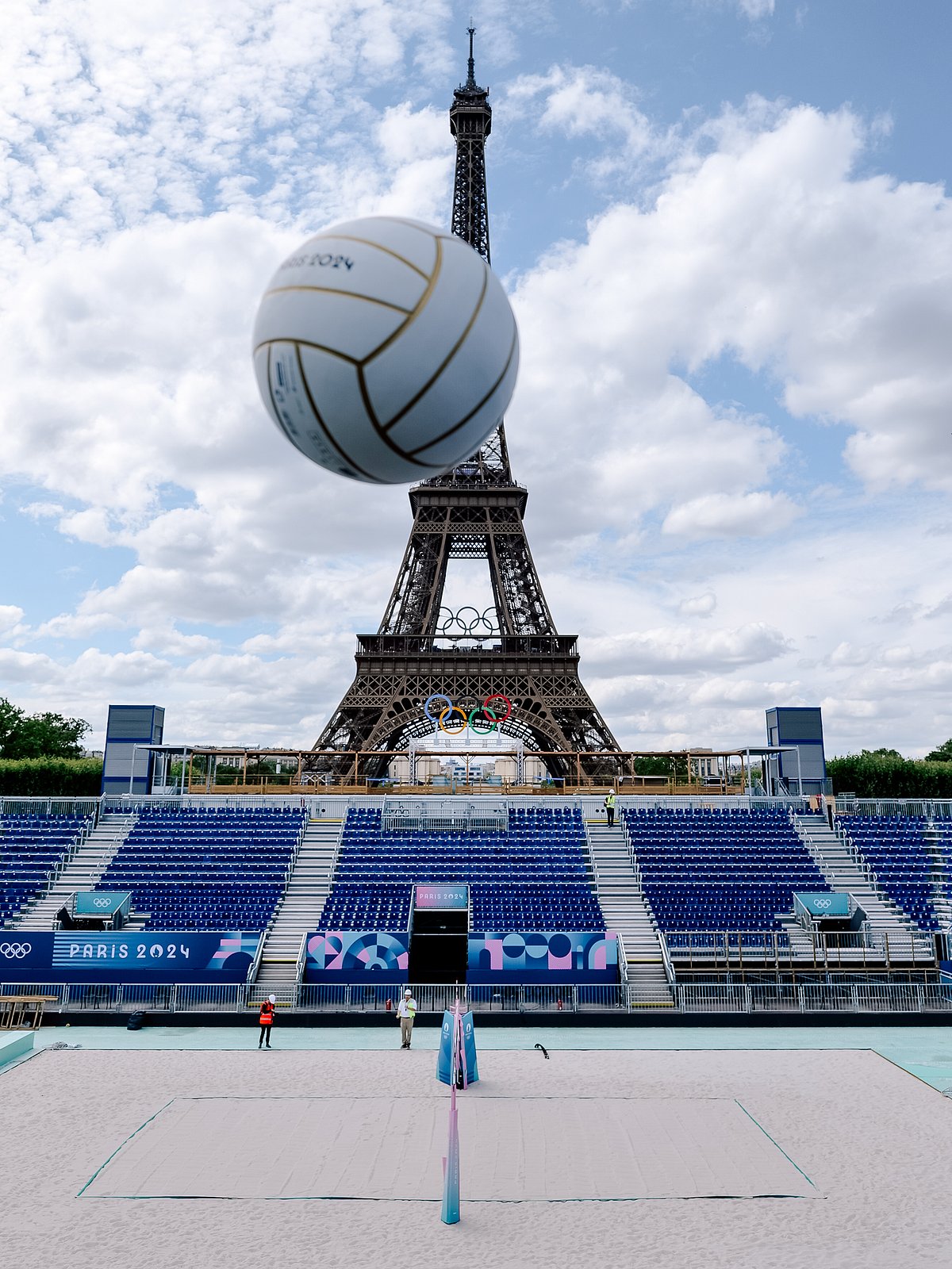 Paris Olympics beach volleyball venue - X/@Paris2024
