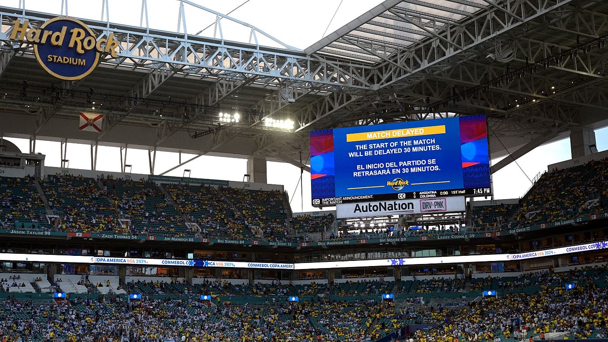 The Copa America final was delayed - null