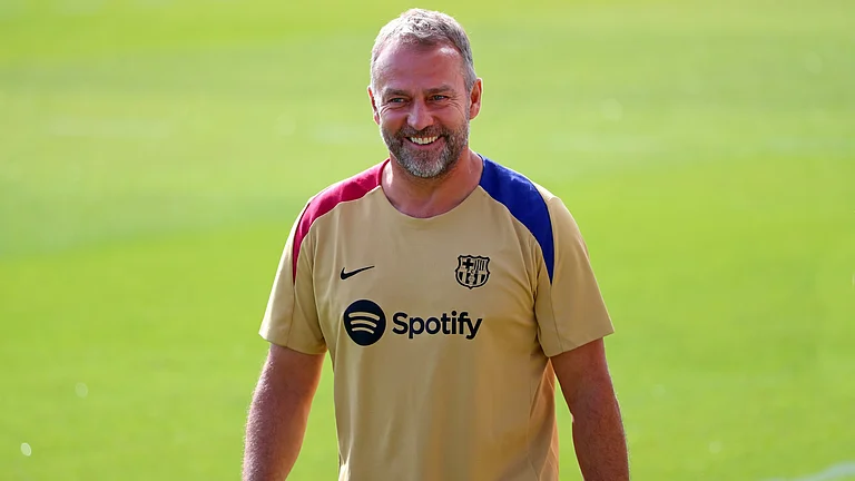 Barcelona head coach, Hansi Flick - null