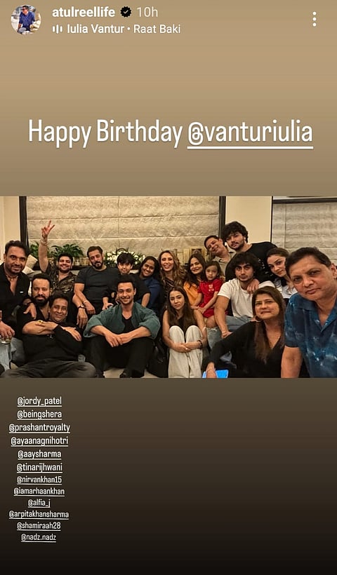 Salman Khan and family celebrate Iulia Vantur's birthday