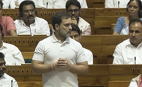 Congress MP Rahul Gandhi addressing Lok Sabha on Monday, July 1