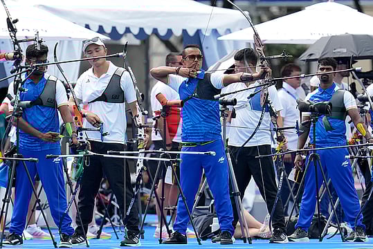 India Men’s Archery Team Through To 2024 Paris Olympic Games Quarter-Finals - In Pics