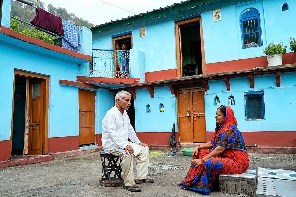 Harish 75 and Belswari 72 of Kati village in Pauri