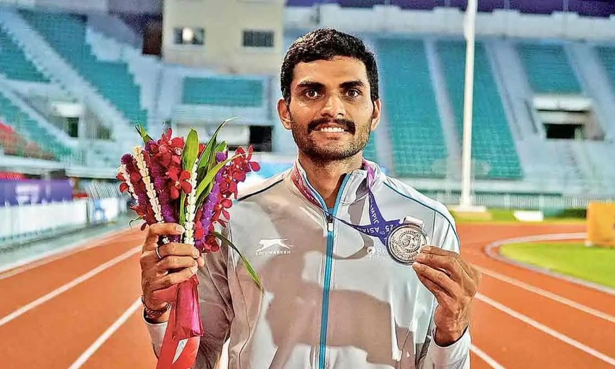 PTI Photo : High jumper Sarvesh Kushare