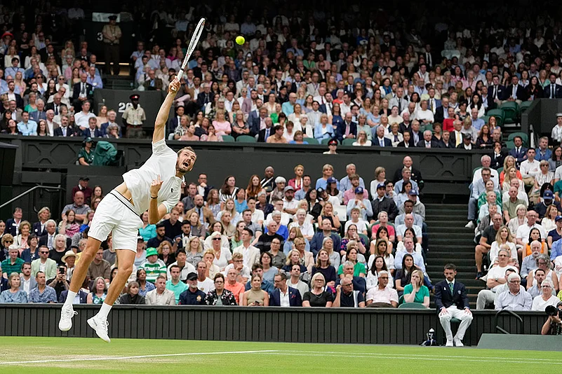 2024 Wimbledon Tennis Daniil Medvedev vs Jannik Sinner photo gallery_10