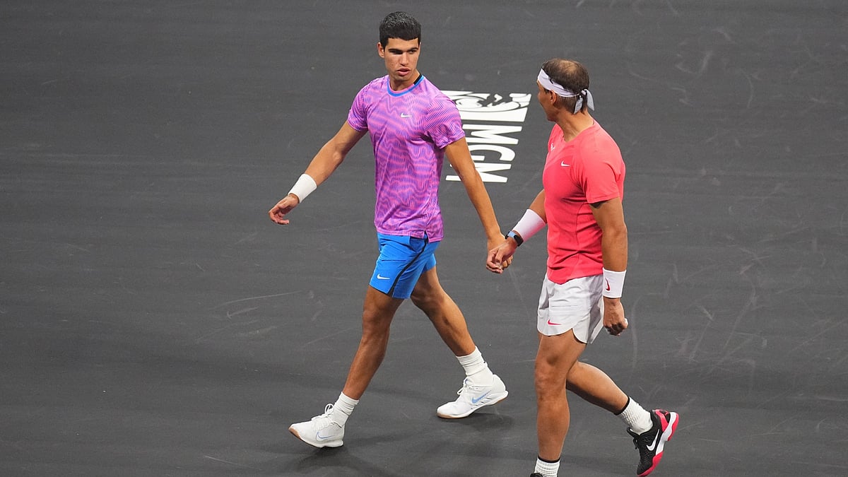 Carlos Alcaraz and Rafael Nadal