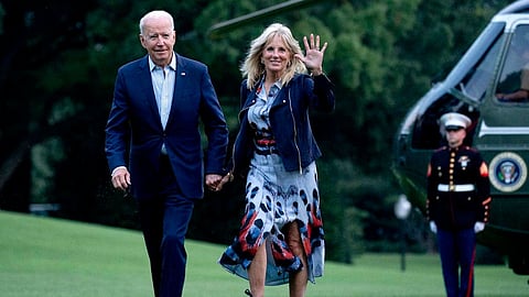 President Joe Biden with first lady Jill Biden