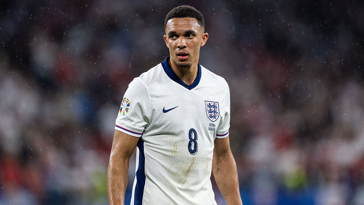 Trent Alexander-Arnold in action at Euro 2024.