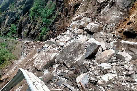 Badrinath National Highway blocked