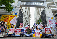 - PTI : Students' Federation of India (SFI) activists stage a protest over the alleged irregularities in NEET-UG exams 2024, outside Calcutta University, in Kolkata, Thursday, July 4, 2024.