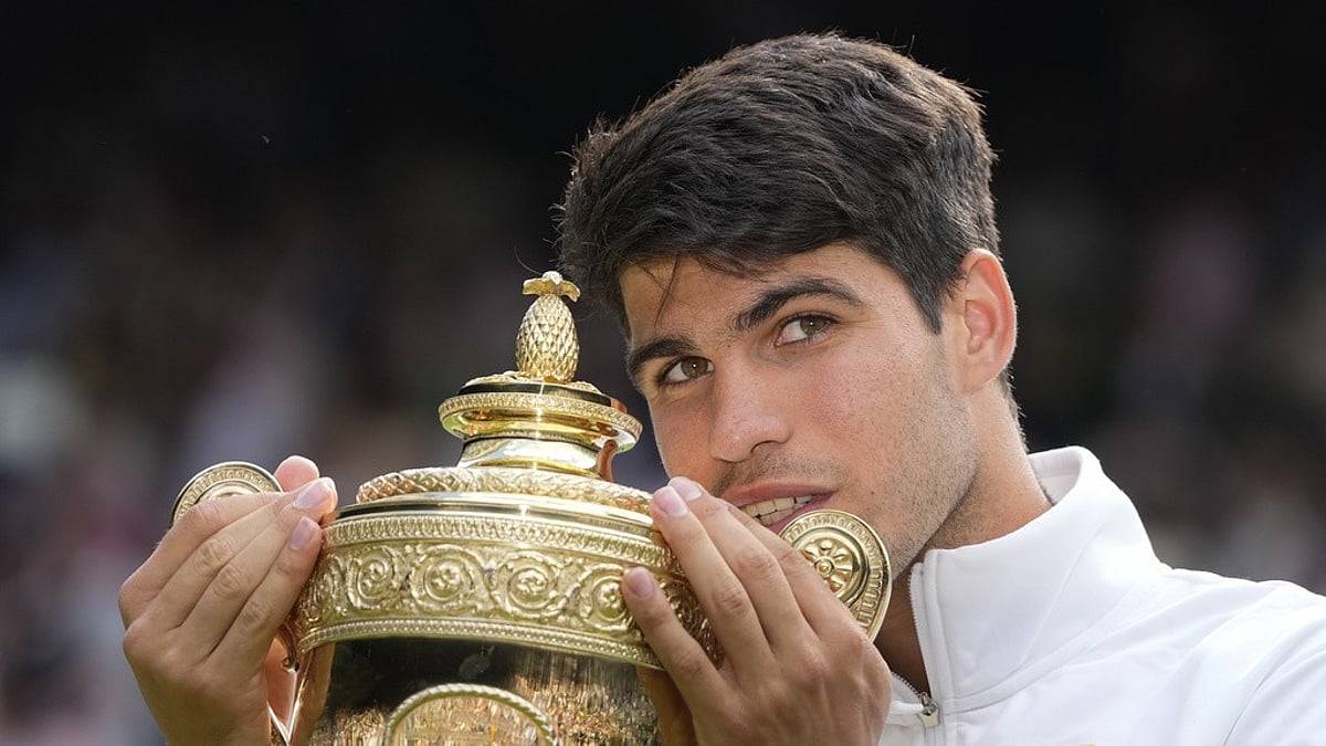 Novak Djokovic Vs Carlos Alcaraz Final Tennis Highlights, Wimbledon