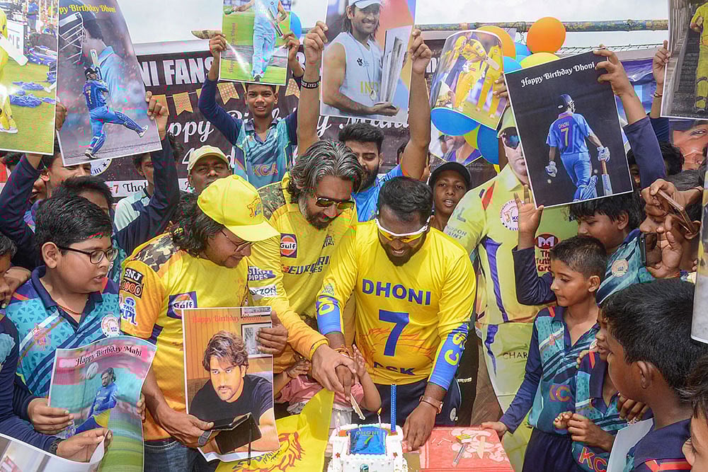 Photo: PTI : MS Dhoni's birthday