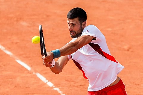Serbian tennis player Novak Djokovic